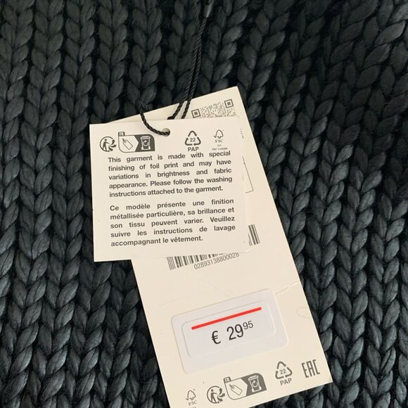 Zara Black Knit Crop Top - Picture 7 of 10